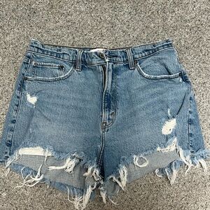 Abercrombie curve love denim shorts